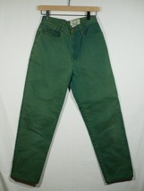 Vtg The Great Outdoors Bon-Ton Bonton Sz 7 Green Denim Pants Jeans - £23.59 GBP