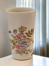 Takahashi, Fern, San Francisco, Oval Bud Vase, Floral, Butterfly, 6.5&quot; x 2.5&quot; - £7.15 GBP