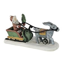 Vintage Teddys &amp; Toys Santa In Sleigh With Goat 1996 First Edition Figurine - $14.99