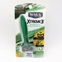 Schick XTREME3 SENSITIVE Disposable Razors - 4 Count NEW/Sealed - £7.83 GBP