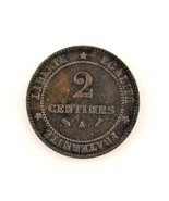 1894-A France 2 Centimes (VF+) Very Fine Plus Condition - $59.61 CAD