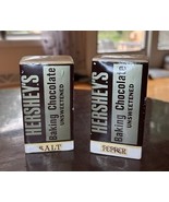 Vintage Hershey Baking Chocolate Unsweetened Salt &amp; Pepper Shakers Japan - €7,64 EUR
