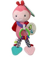 World of Eric Carle Pink Ladybug Plush Rattle Soft Toy Baby Crinkle Teet... - £10.24 GBP
