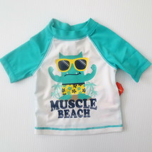 Old Navy Boy Swimwear Monster &#39;Muscle Beach&#39; - 6-12 mo - New with Defect - £3.15 GBP