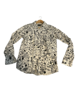 Zara Crazy Art Shirt Mens Medium Tic Tac Toe Graphic Graffiti Hearts Eye... - $42.75