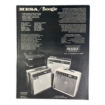 Mesa Boogie Vintage 70s Print Advertisement Guitar Amplifier Music - £14.96 GBP