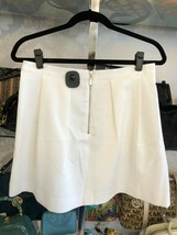 French Connection White Pique Cotton Mini Skirt Style#73BND Sz 8 Nwt - £72.71 GBP