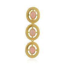 Jewelry of Venus fire  Pendant of Goddess Selene Pink opal silver pendant - £544.45 GBP