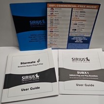 User Guide For Sirius Starmate 4 And SUBX1 plus Extras  5&quot; Square Booklet - $8.63