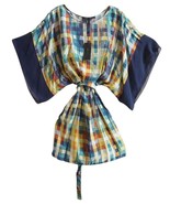 $248 BCBG Kimono Dress XXSmall 0 Multi Color Stretch Waist + Slip Elbow ... - $55.36 CAD