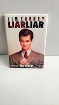 1997 Jim Carrey Liar Liar Film Universal Studio Home Video Promo Button Pin VTG - £6.54 GBP