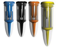 Brush T - Performance Golf Tees Blue, Black, Orange, Yellow, Combo Pack - $7.84+