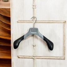 Grey / Black PRADA Foam Padded Shoulders Hanger - £19.11 GBP