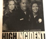 High Incident Print Ad Blair Underwood Tpa15 - $5.93