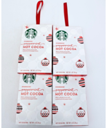 Starbucks Peppermint Hot Cocoa Ornaments 1 oz Packets Limited Lot of 4 B... - $19.83 CAD