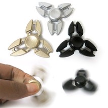 1 Gyro Tri-Spinner Fidget High Quality Metal Edc Hand Finger Spinner Focus Adhd - £13.58 GBP