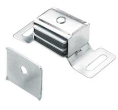 Everbilt Aluminum Magnetic Catch With Strike, (1-Pack) 3 Screws Included - $4.95