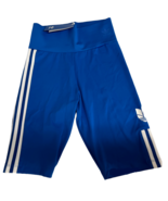 Adidas Womens Originals 3D Trefoil Bike Shorts Tight Blue And White XS New - £17.88 GBP