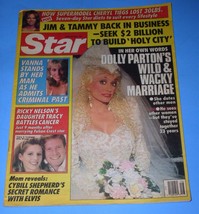 Dolly Parton Star Tabloid Magazine Vintage 1988 Jim Tammy Faye Bakker Va... - £23.58 GBP