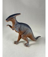 Retro Plastic Prehistoric Dinosaur Parasaurolophus Parasaur Toy Figurine 4&quot; - £8.96 GBP