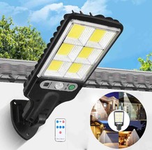 1200W Led Solar Pir Motion Sensor Light Outdoor Garden Security Wall Street Lamp - £17.39 GBP