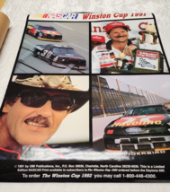 NASCAR 1991 Winston Cup 17&quot; x 22&quot;  Poster Dale Earnhardt - Richard Petty - £7.96 GBP