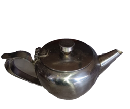 Vintage Mcm Sunnex 18-8 Stainless Steel Teapot With Hinged Lid 60s Hong Kong - £11.88 GBP