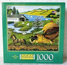 Vintage Charles Wysocki Americana Paper Route 1000 Pc Puzzle Milton Bradley NEW - £22.22 GBP