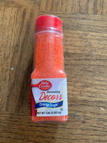 Betty Crocker Decors Orange Sugar-New-SHIPS SAME BUSINESS DAY - $12.75