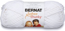 Bernat Softee Chunky Big Ball Yarn - Solids-White - £18.80 GBP