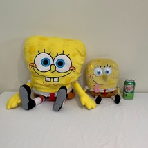 Spongebob Squarepants Talking Plush Toy Googly Springs Eyes 2008 Nickelodeon LOT - £28.15 GBP