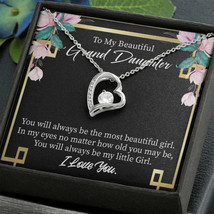 To My Granddaughter Always Little Girl Forever Necklace w Message Card - £44.87 GBP+