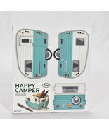 Genuine Fred Happy Camper - Vintage Camper Pencil Holder White and Blue