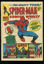SPIDER-MAN Comics Weekly #32 1973-STEVE DITKO-JACK KIRBY-BRITISH-THOR Fn - £39.95 GBP