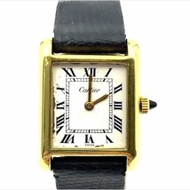 Cartier Vermeil Manual Watch 18K Yellow Gold Electroplated - £1,195.03 GBP