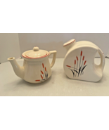VTG Universal Cambridge Cattail Water Pitcher w Lids &amp; Teapot Sears Roebuck - €47,98 EUR