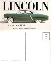 Lincoln Capri for 1953 Woman - Powered To Leave the Past Far Behind VTG Postcard - £7.38 GBP