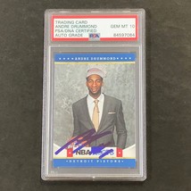 2012-13 NBA Hoops #283 Andre Drummond Signed Card AUTO 10 PSA Slabbed Pistons - £119.89 GBP