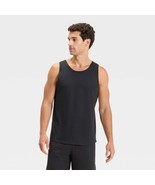 All IN Motion Men&#39;s Linear Mesh Tank Top LARGE Solid Black New W Tags - $367.32 MXN