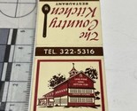 Matchbook Cover  The Country Kitchen Restaurant   Stamford, Conn.  gmg  ... - $12.38