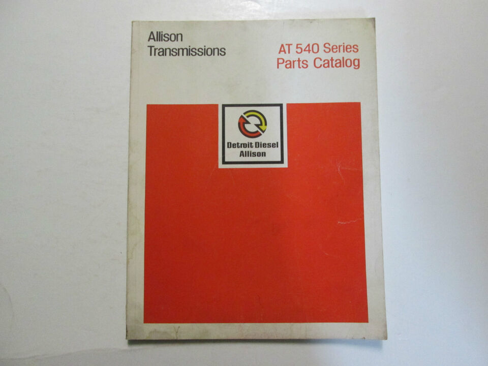 Detroit Diesel Allison Transmissions AT 540 Series Parts Catalog SA 1235... - $19.95