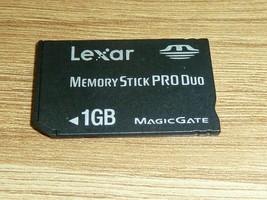 Lexar Memory Stick Pro Duo sony 1gb - £9.23 GBP