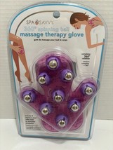 Gift Idea New In Pkg Massage Therapy Glove Spa Savvy 360Degree Spinning Ss Balls - £6.71 GBP