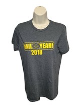 2018 The University of Michigan Hail Yeah Womens Small Gray TShirt - $331.61 MXN