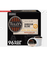Tully&#39;s Coffee Hawaiian Blend K-Cups, Medium Roast Coffee, 96 Count - $434.42 MXN