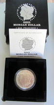 2021 Morgan Silver Dollar in OGP &amp; COA with S Mint Mark - San Fransisco  - £140.56 GBP
