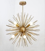 Mid Century Style Bengel Sputnik Light Decor Brass Ceiling Candlestick Instal... - £258.86 GBP