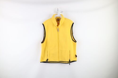 Vintage 90s Woolrich Womens XL Spell Out Polartec Fleece Full Zip Vest J... - $39.55
