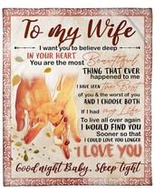 You Are The Most Beautiful Love Custom Blanket Xmas Gift For Wife From Husband - £45.60 GBP+