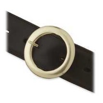 Tandy Leather Round Solid Brass Re-Enactment Buckle - £18.33 GBP